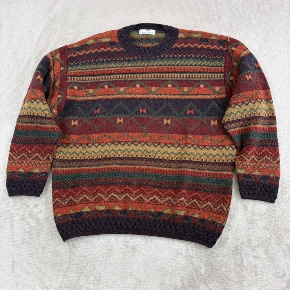 Vintage St Michael Marks & Spencer‎ Sweater Men XL Nordic Wool Alpaca Jumper